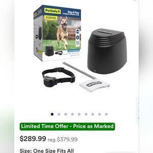 PetSafe Stay & Play Compact Wireless Pet Fence & Rechargeable Collar